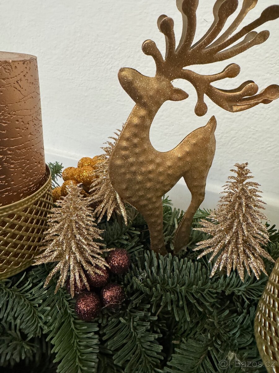 Adventní věnec - Mocha Mousse -Luxusní Dekorace - 7