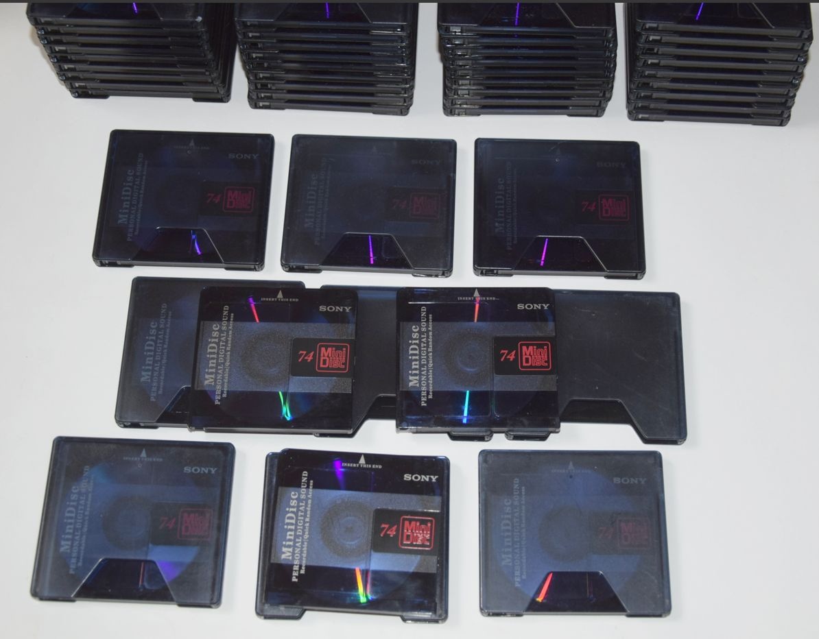 MD minidisc SONY 74min., s obaly, sada 9ks - 7