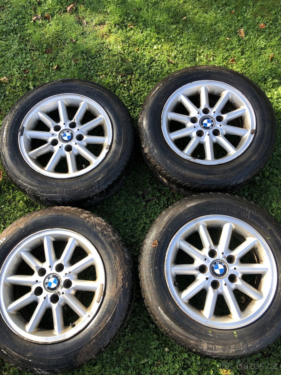Alu kola BMW e46 R15 zimní pneu - 7