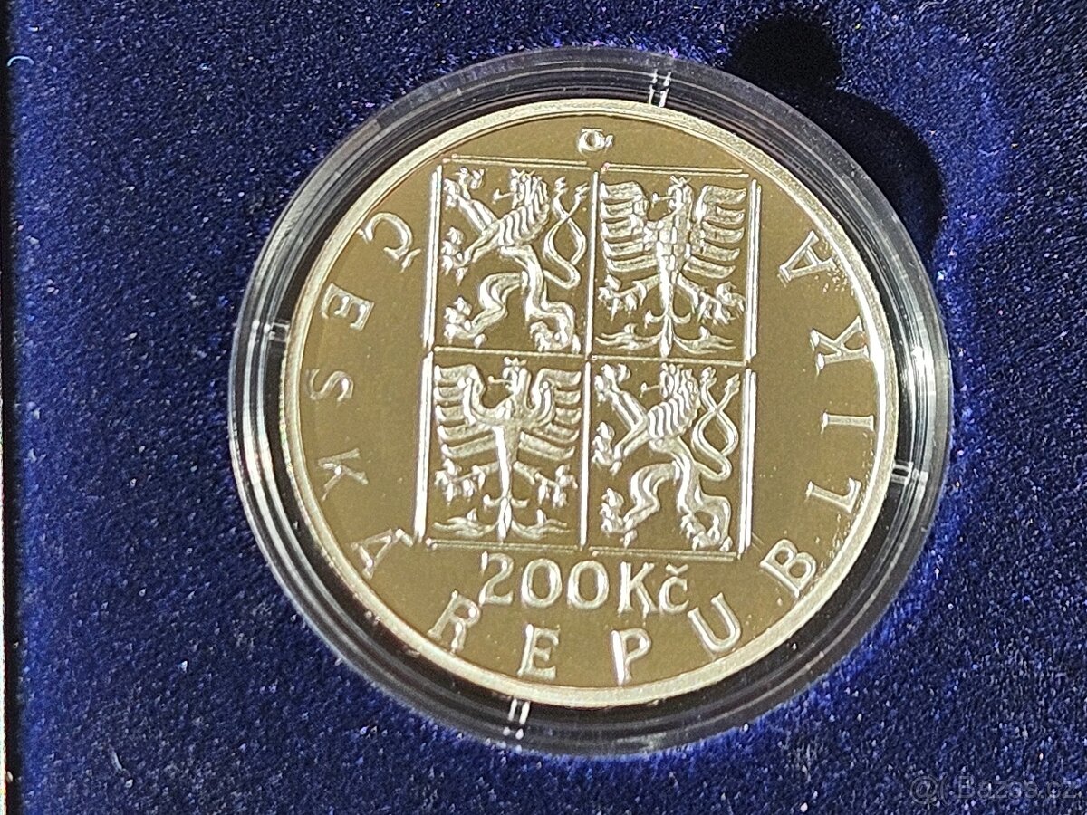 1998-200 Kč 800. výročí korunovace Přemysla I. Otakara-PROOF - 7
