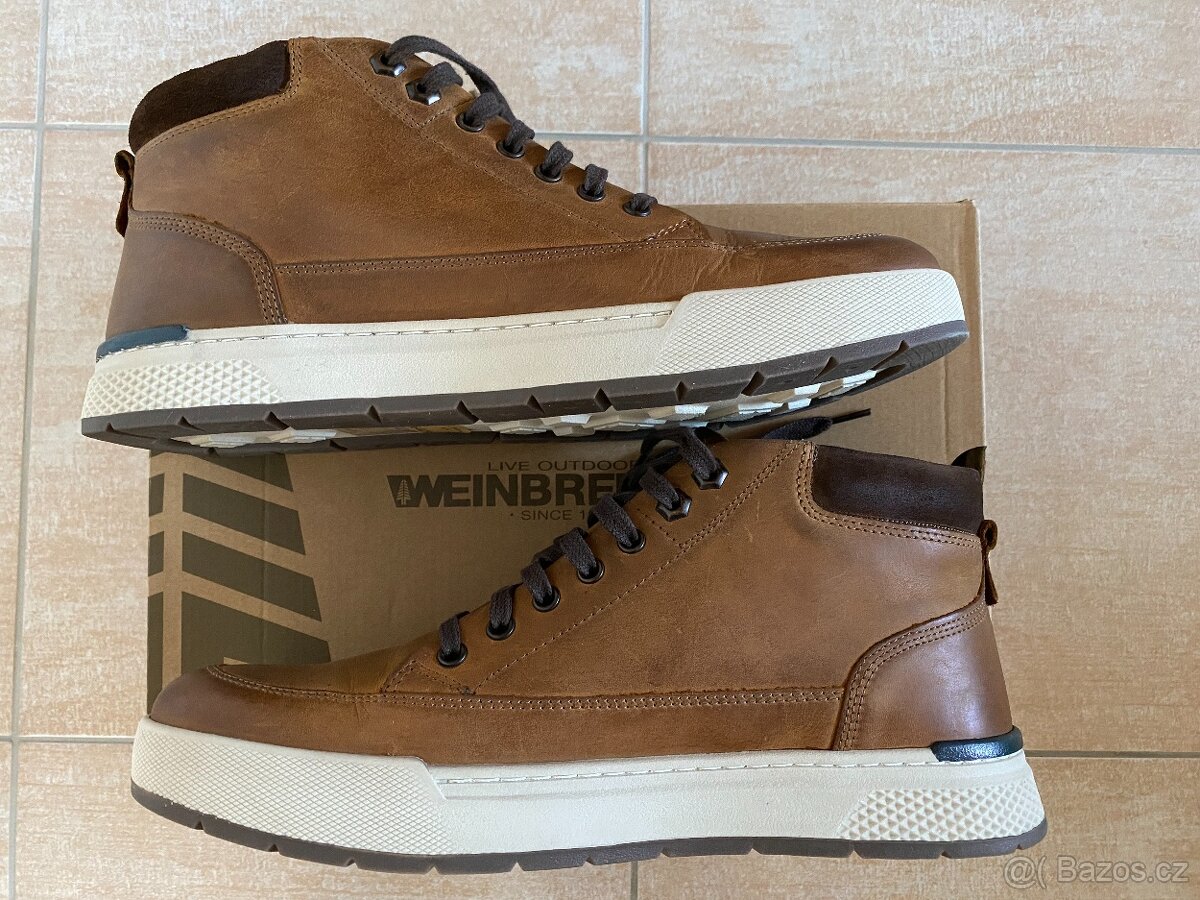Nové pánské kožené podzimní/zimní boty Weinbrenner - č. 44 - 7