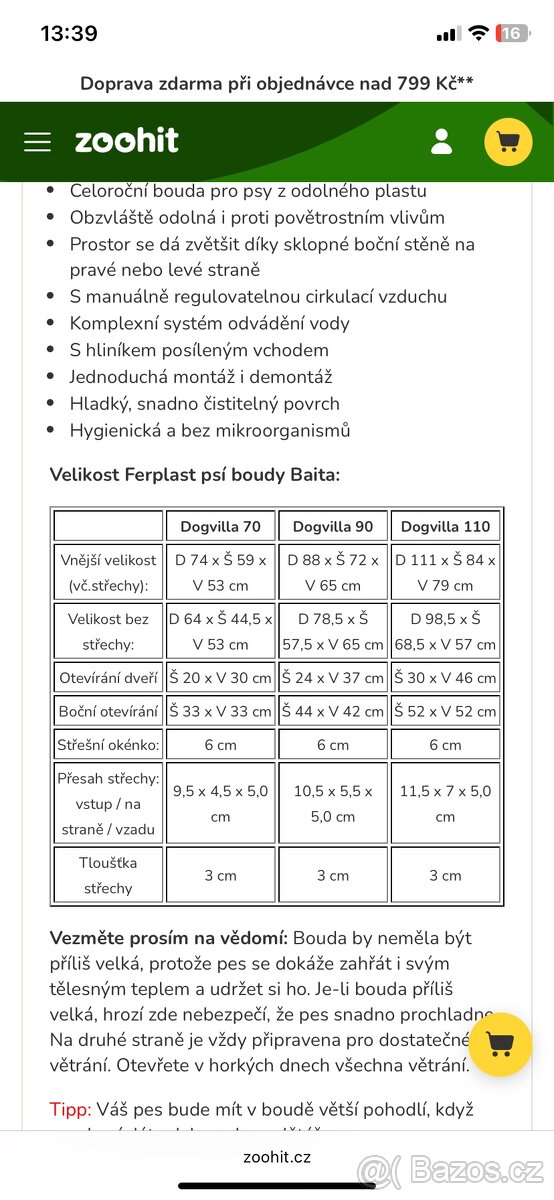 Bouda pro psa plastová Ferplast Dogvilla 110 - 7