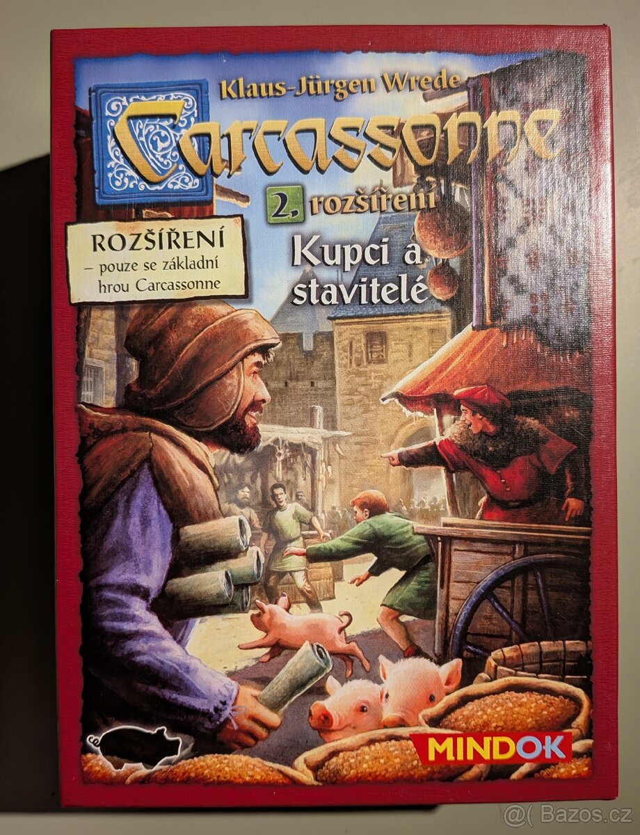 Desková hra Carcassonne + 4 rozšíření - 7