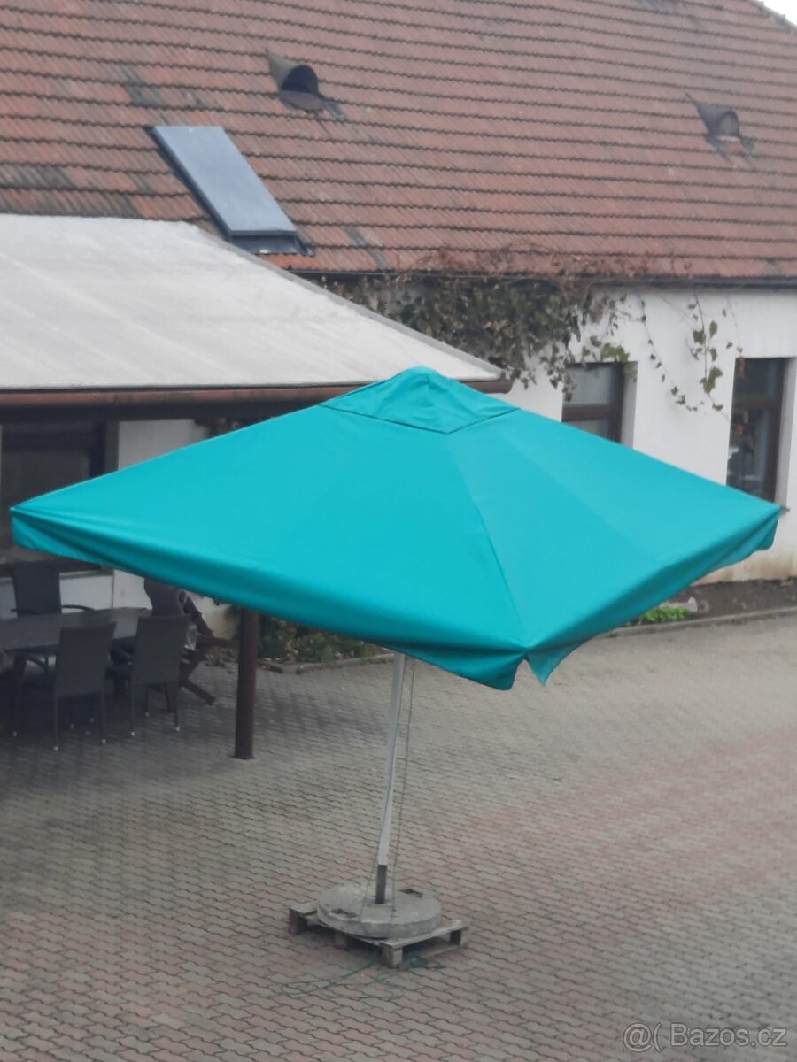 Potah na hospodský slunečník - dvojitá stříška - 7