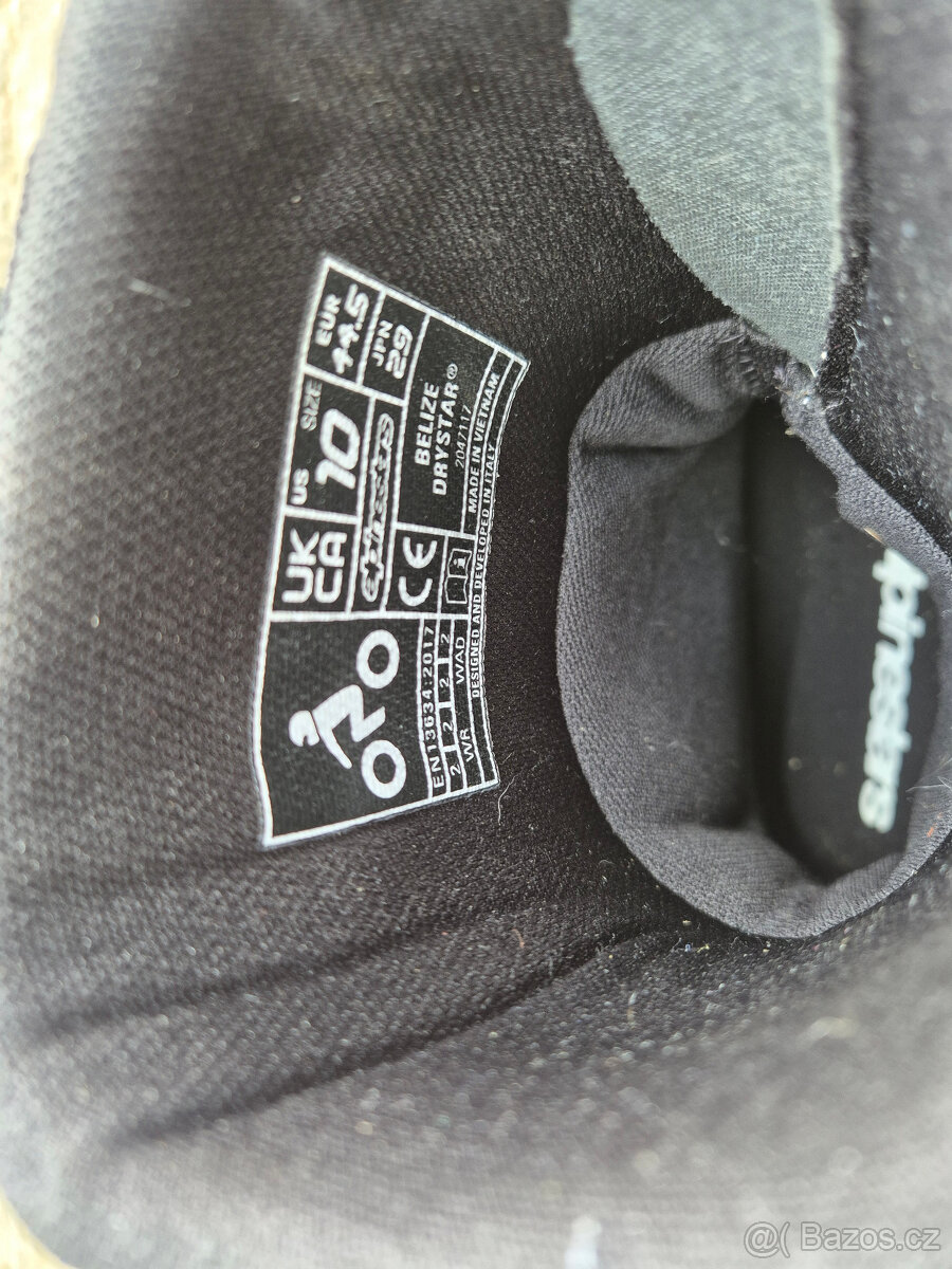 Prodám boty alpinestars belize drystar honda - 7