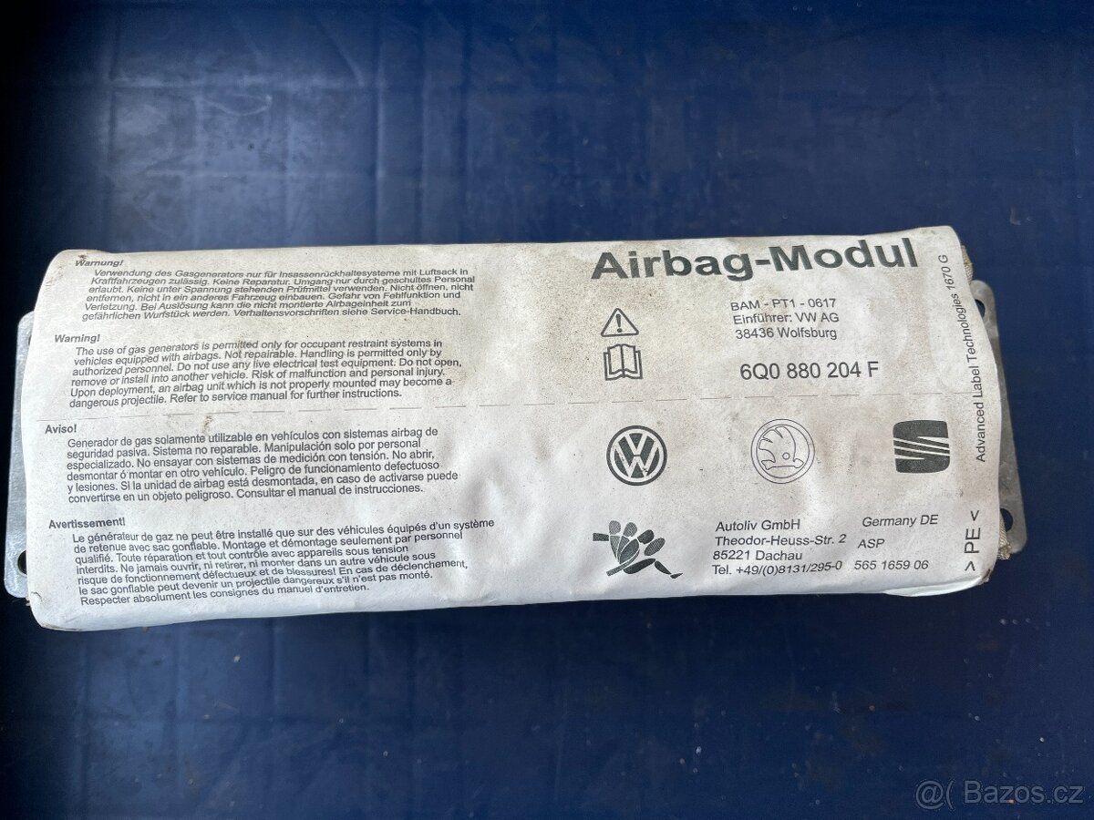 Airbag sada + palubovka - Fabia 1 - 7