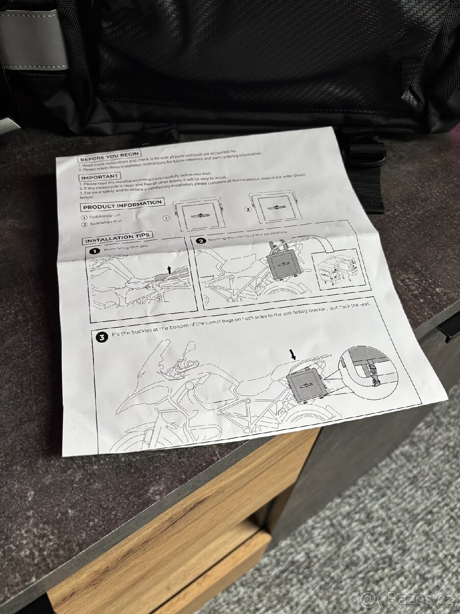 Univerzální podsedlové boční brašny BMW, Yamaha, Honda - 7