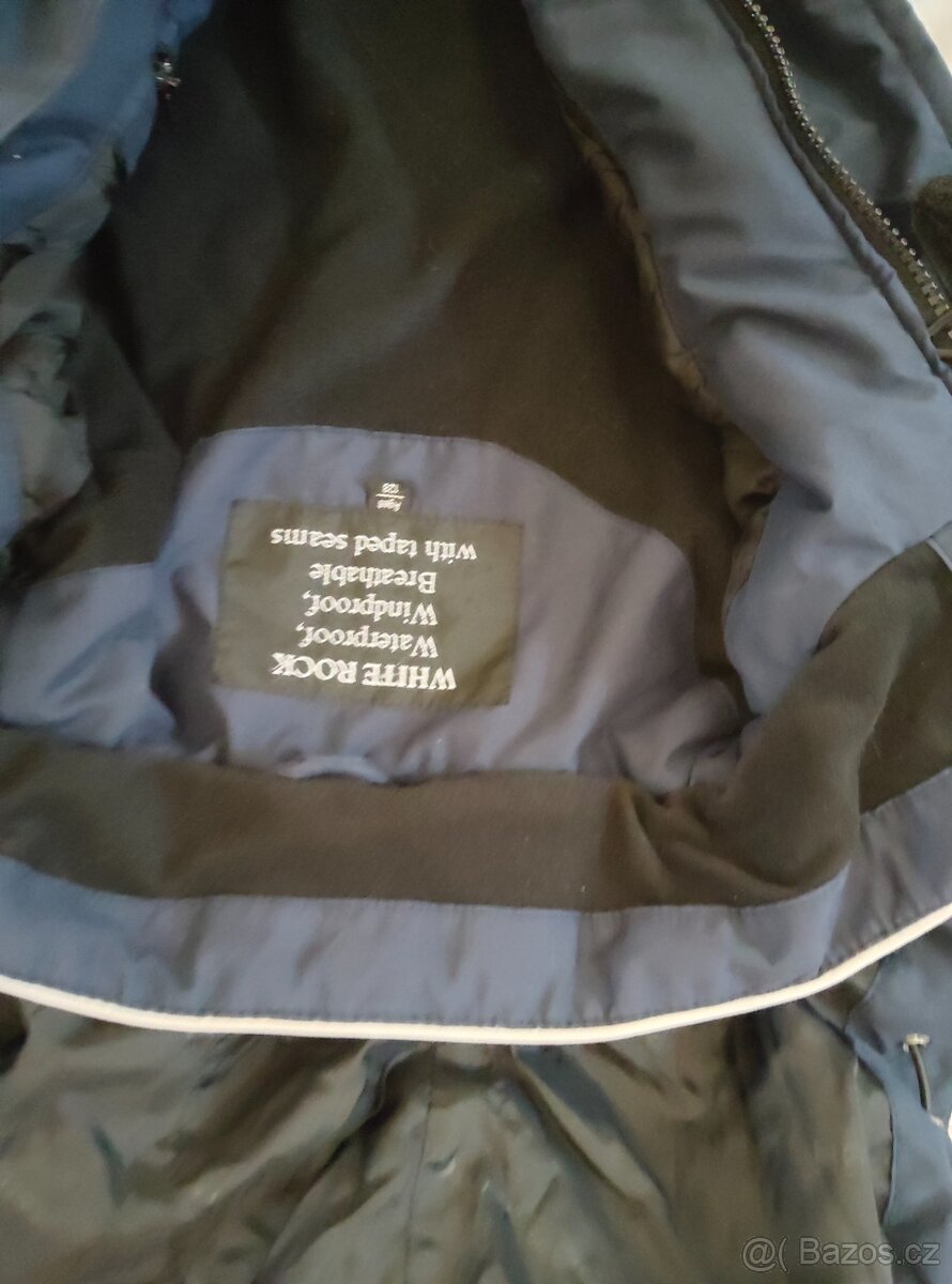 Kvalitní dívčí lyžařská bunda White rock vel.128 - 7