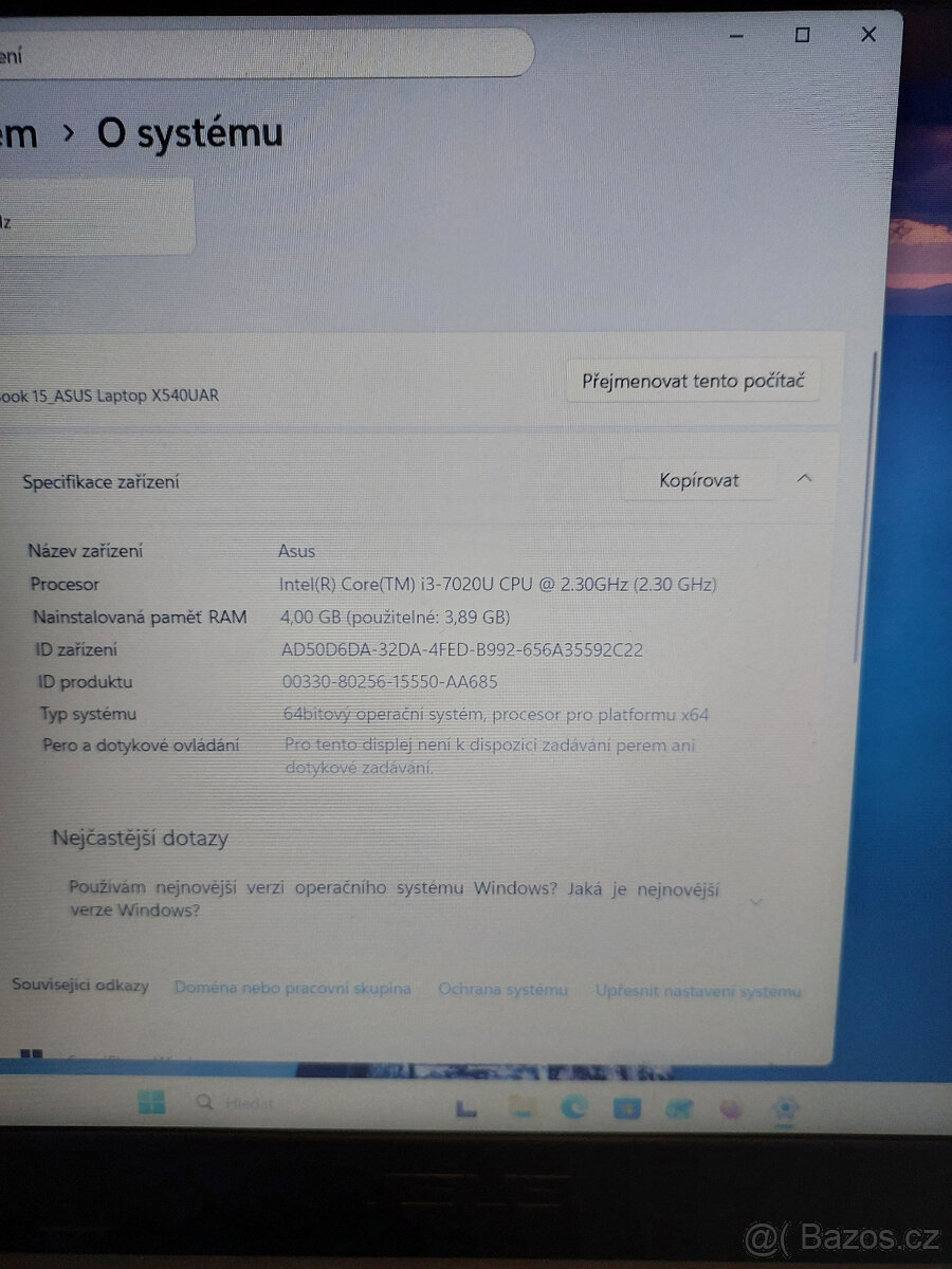 Asus VivoBook X540UAR Stav nového - 7