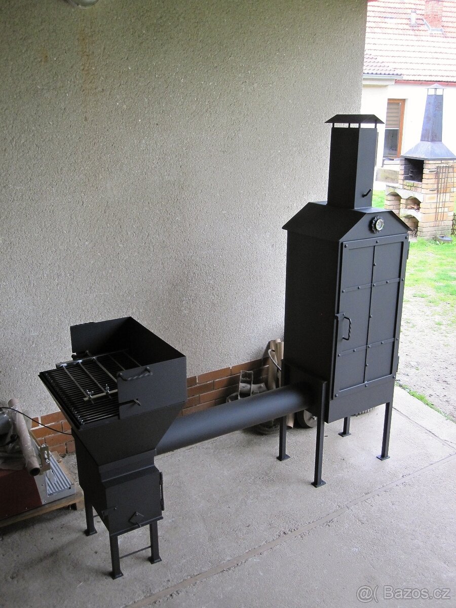Topeniště k udírně + grilovací nástavba - 7