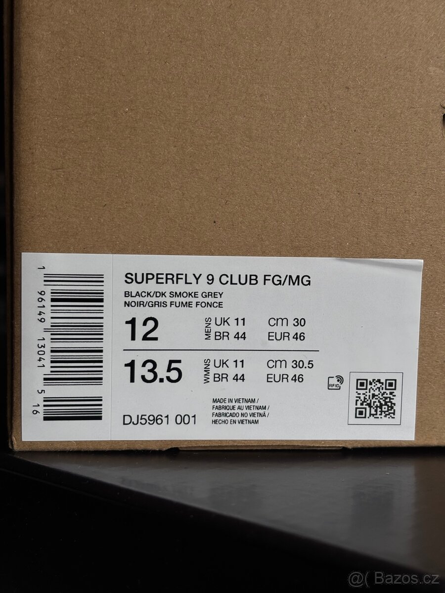 Nike Mercurial superfly 9 Club černé kopačky - 7