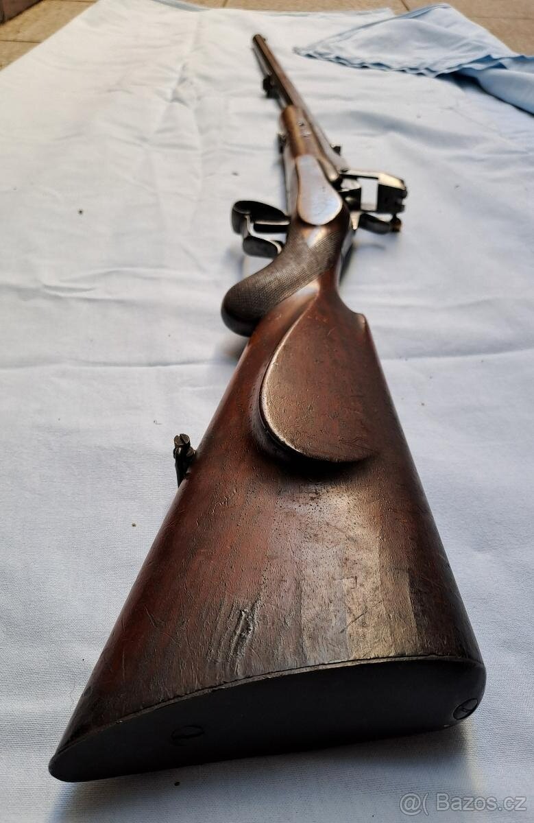 Belgická puška terčovka WARNANT ELG 9 mm 1873 - 7