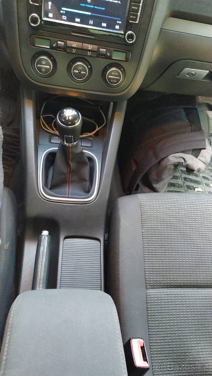 Kožena radici páka s koženou hlavicou Passat Touran Golf - 7