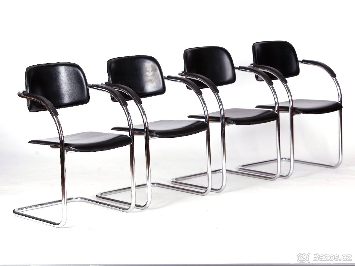 Chromované židle ve 100 % stavu, 6 kusů. - 7