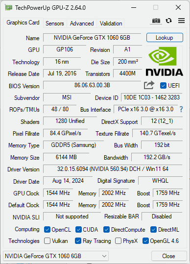 PC i3-10105, 16GB RAM, SSD 1TB, GTX1060 6GB, Win 11 - 7