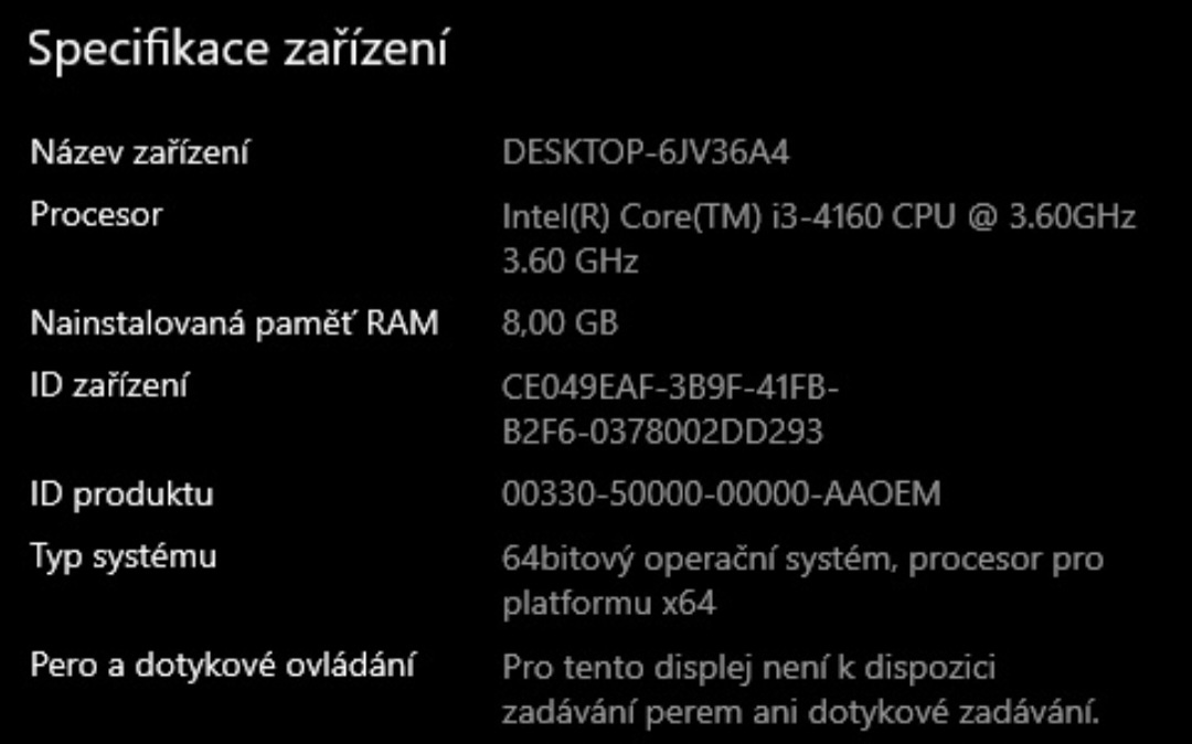 Stolní počítač - HP 280 G1 MT PC - 7