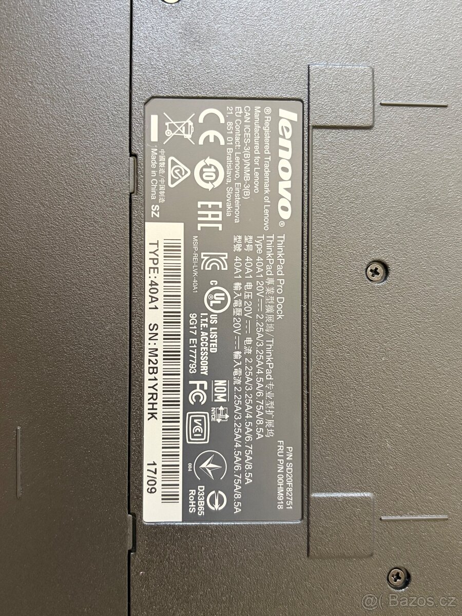 Prodám dokovací stanice Lenovo ThinkPad - 7