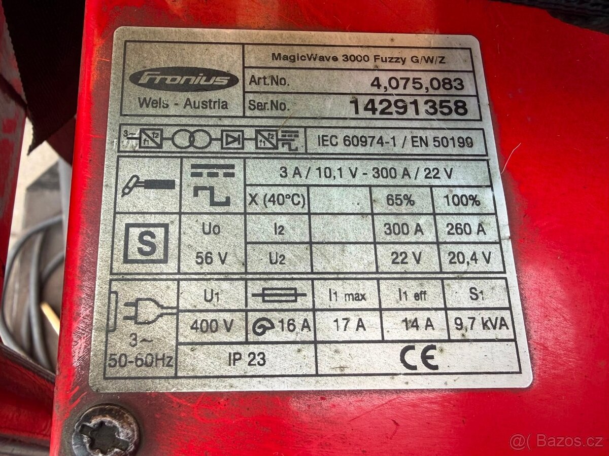 Fronius MagicWave 3000 – svářečka TIG AC/DC 300 A - 7