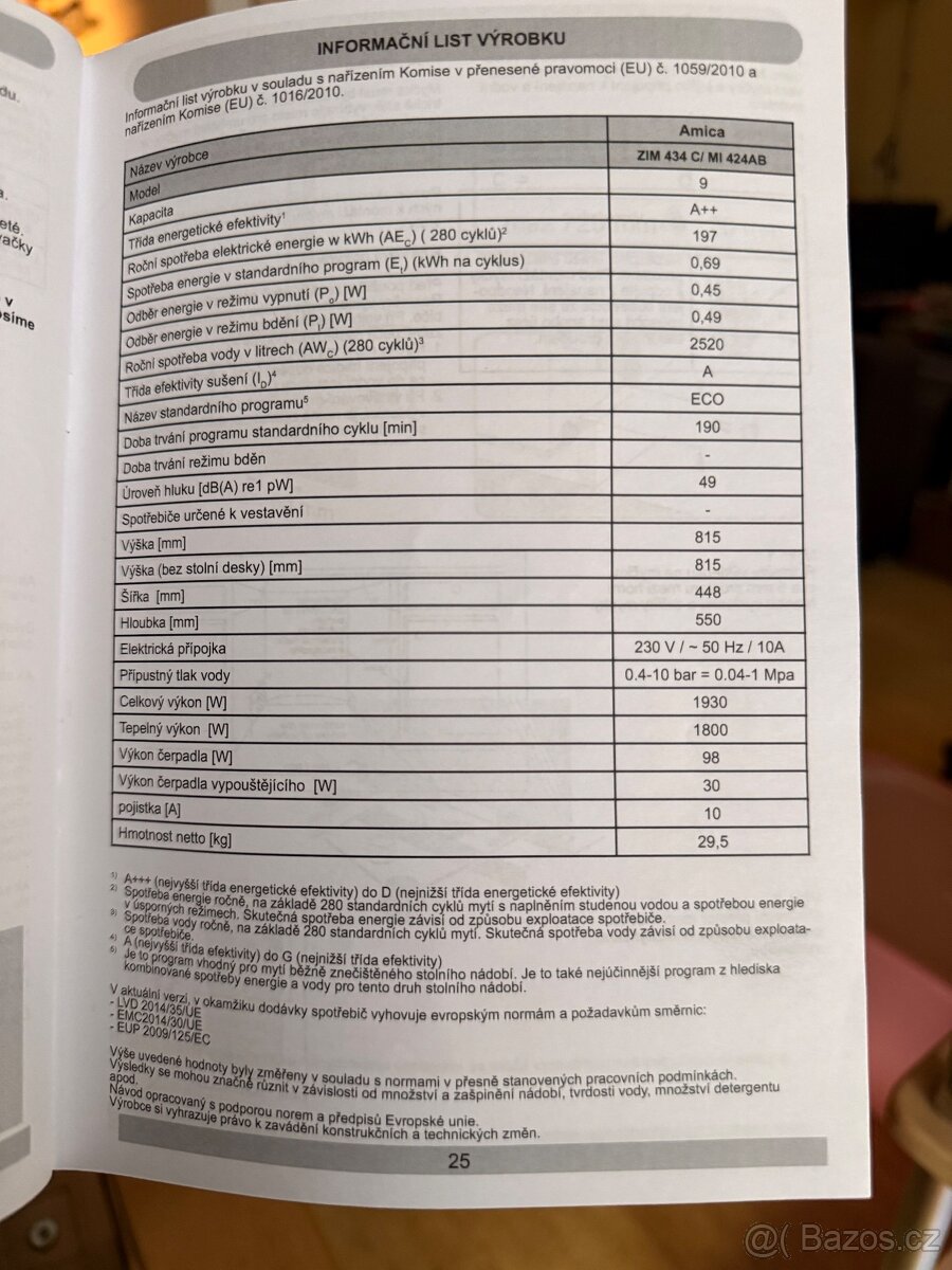 Myčka nádobí AMICA ZIM 434 C - 7