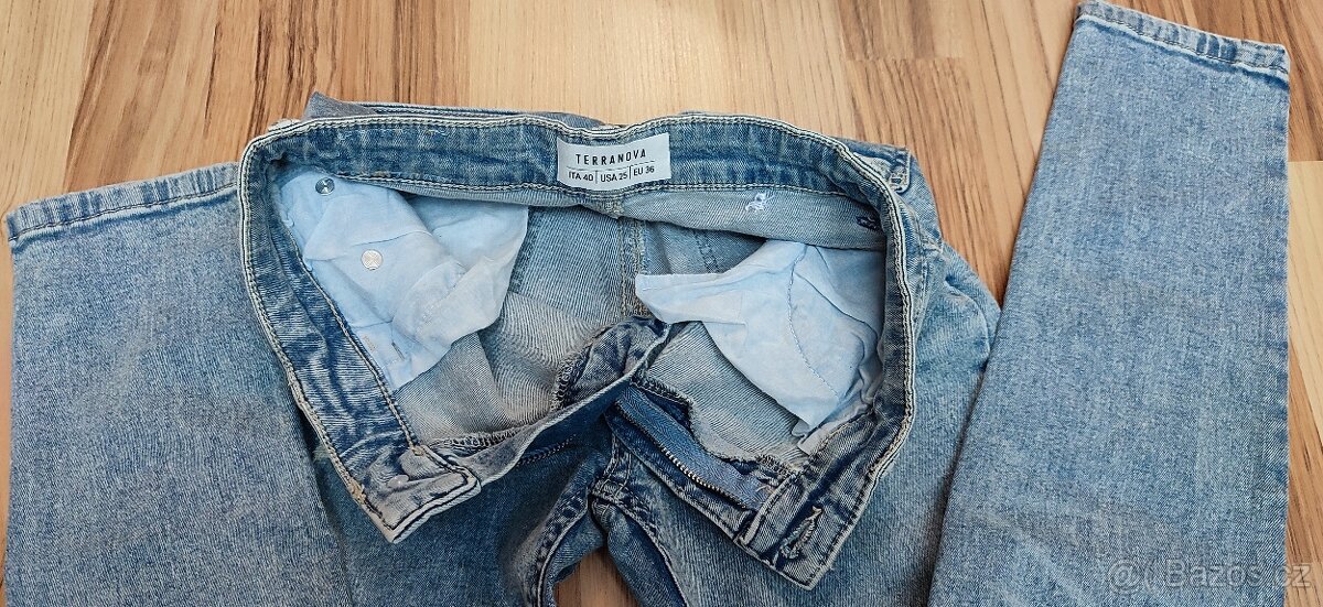 Dívčí světlé jeansy, vel. 36 - 7