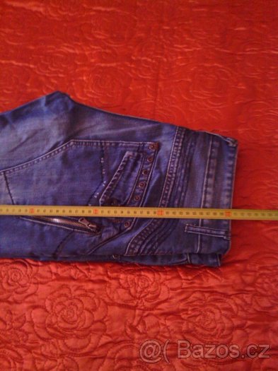 Prodám džínové kalhoty vel. 30 (M- L). - 7