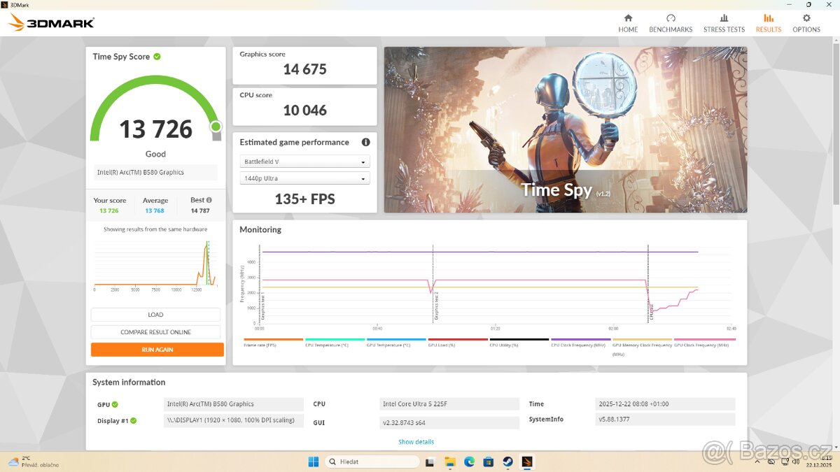 Herní PC/Intel Core Ultra/ARC B580 12GB/16GB RAM/1TB NVMe - 7