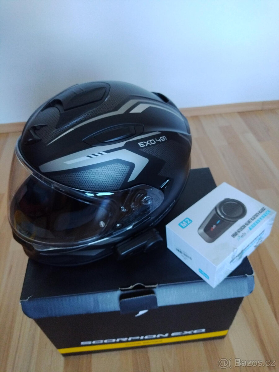 Integrální přilba Scorpion s interkomem MaxTo M2 - 7