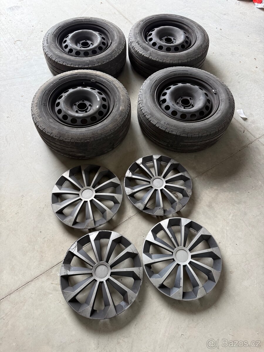 Sada plechových kol 16 C - 7