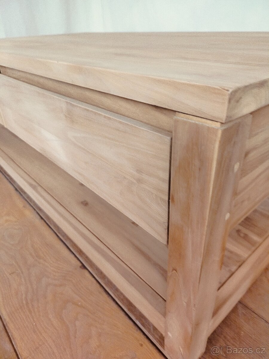 Masivní konferenční stolek - 4 šuplíky - 7