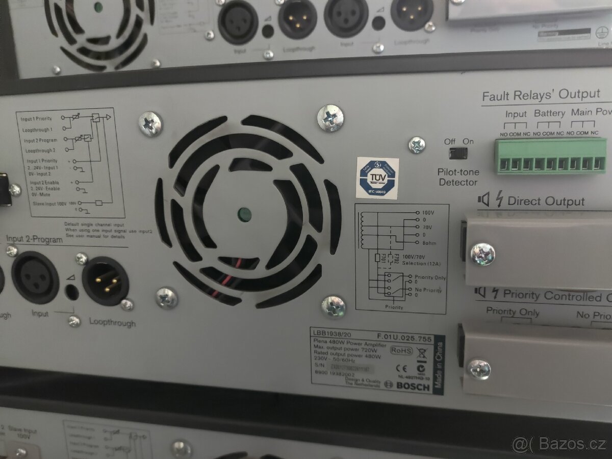 Bosch Plena set zesilovačů s předzesilovačem - 7