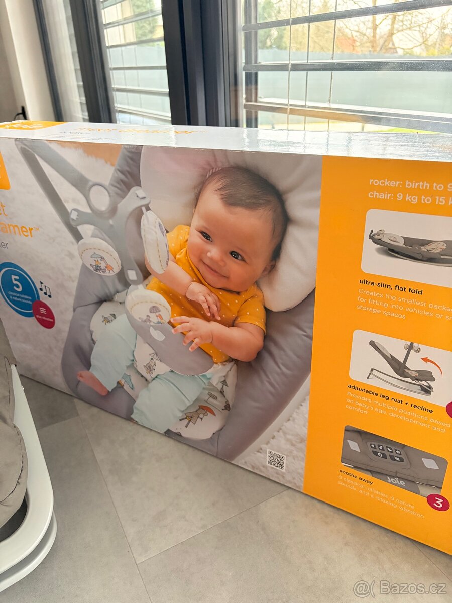 Dětské lehátko / houpátko Joie Dreamer – pěkný stav - 7