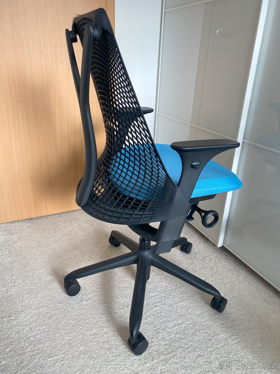 Kancelářská židle Herman Miller Sayl Ocean Blue ZÁNOVNÍ - 7