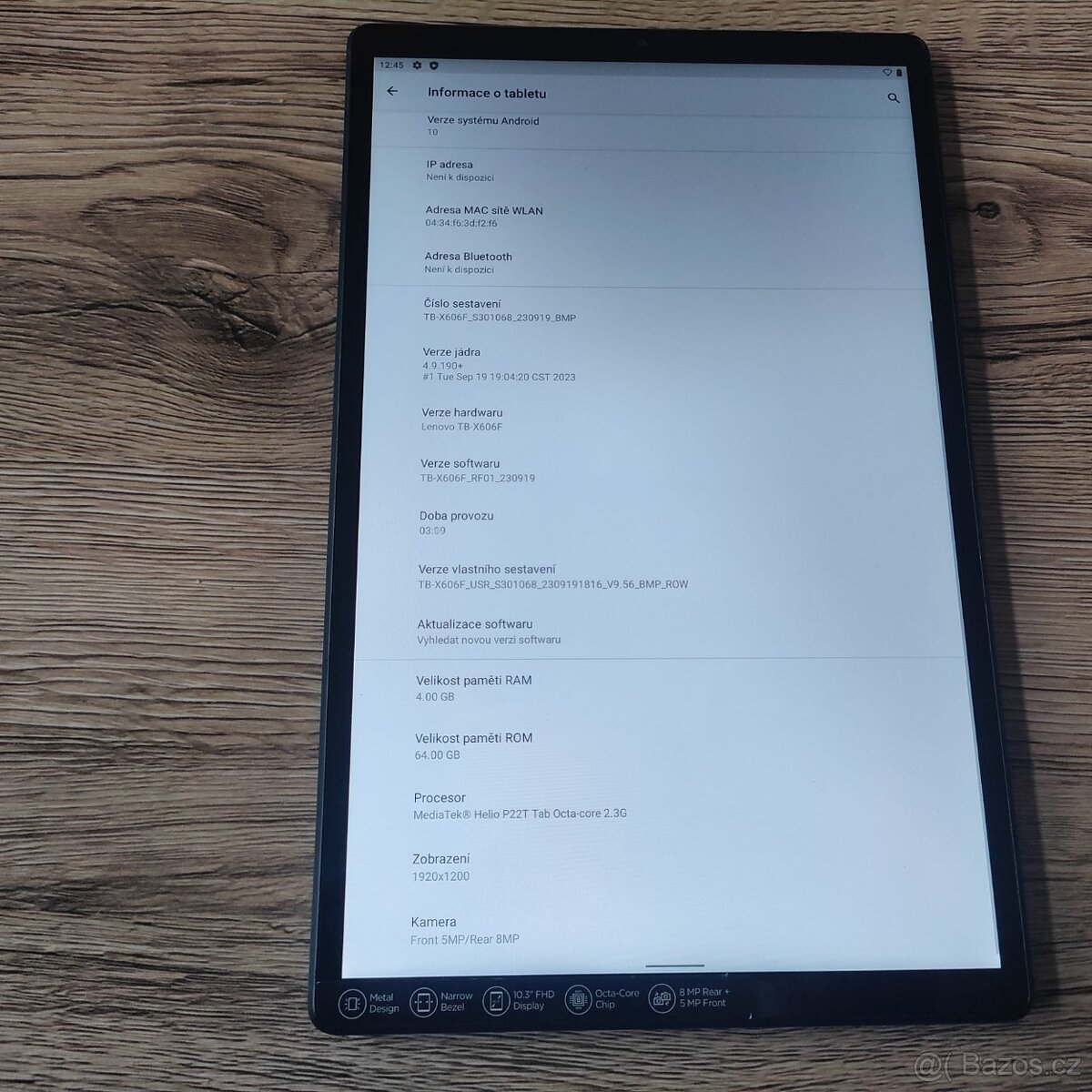 Lenovo Smart Tab M10 FHD Plus: 10.6" /4GB RAM/ 64GB ROM - 7