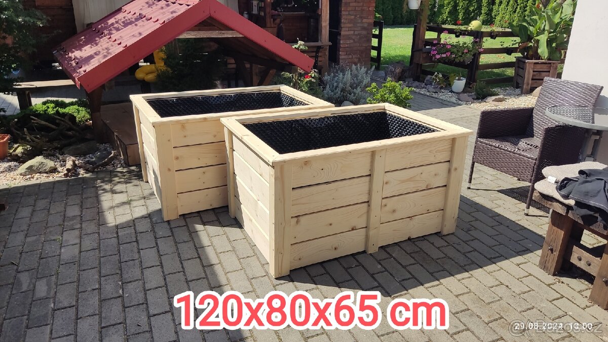 TRUHLÍKY, vyvýšené záhony... různé rozměry, design... - 7