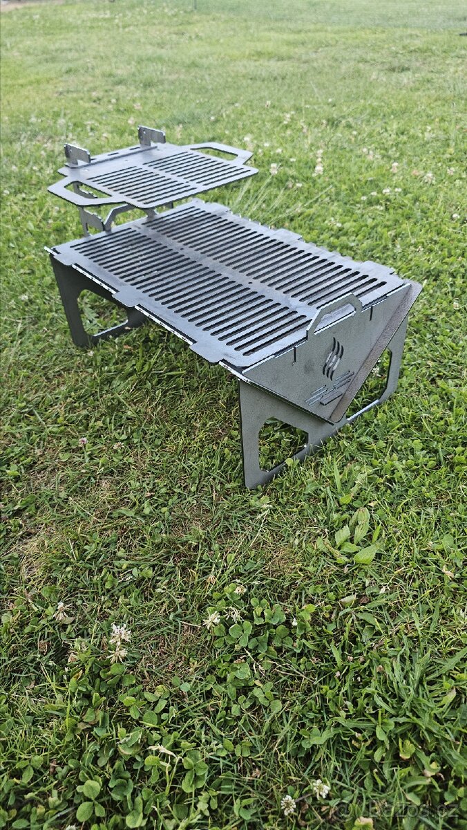 🏕️ Skládacà cestovnà ohniště s grilem – ideálnà do dodávky - 7