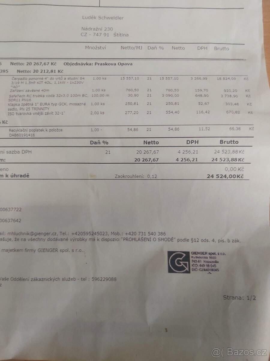 Dab Cerpadlo do 60m - 7