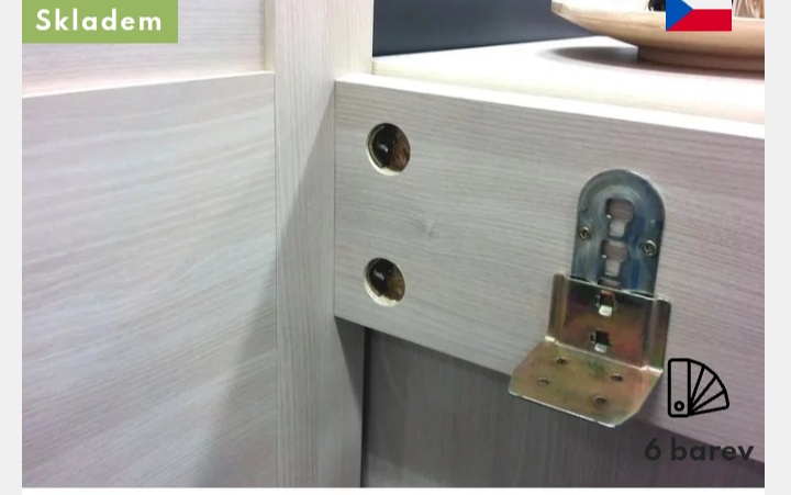 Postel 180x200cm laminát vzhled bříza - 7