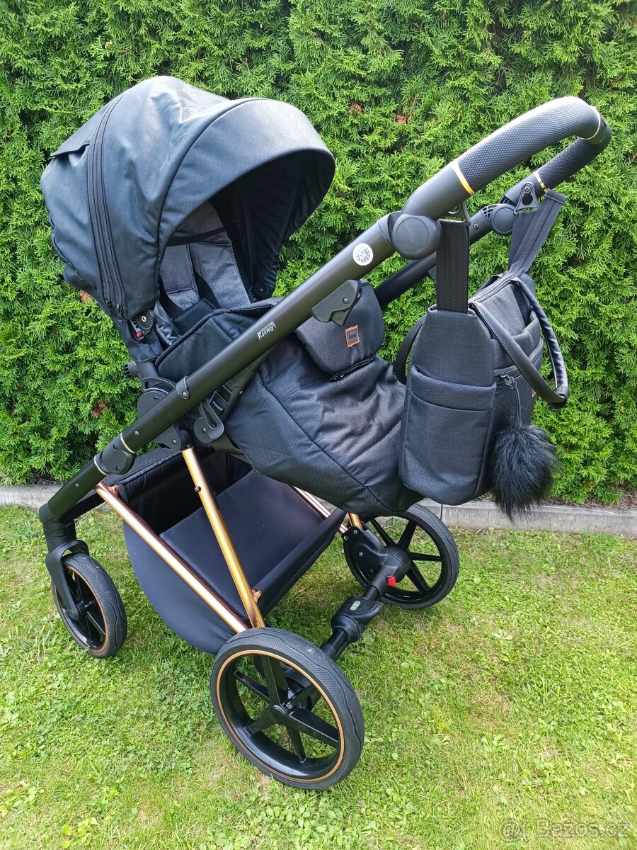 Reemy Bet černý kočárek TOP stav 2v1 - 7