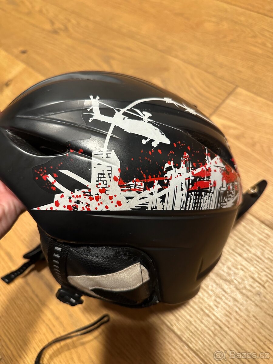 Lyžařská přilba s brýlema vel. L - 7