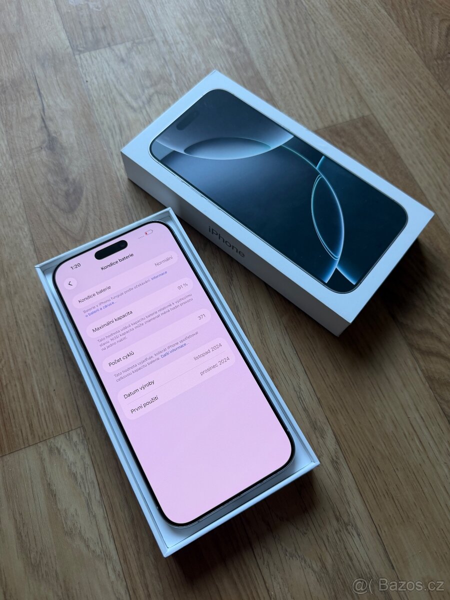 Apple iPhone 16 Pro Max 256GB bílý titan - 7