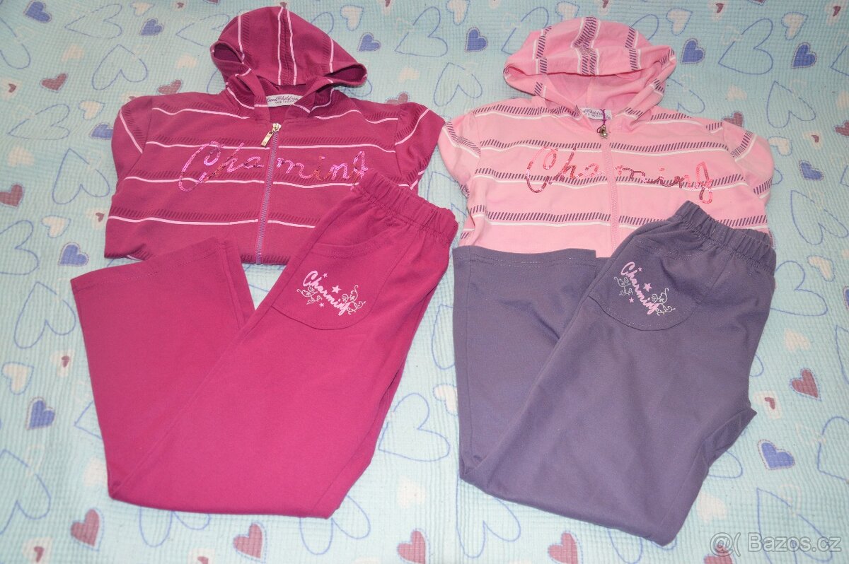 140 146 152 158 bunda mikina tepláková souprava - 7