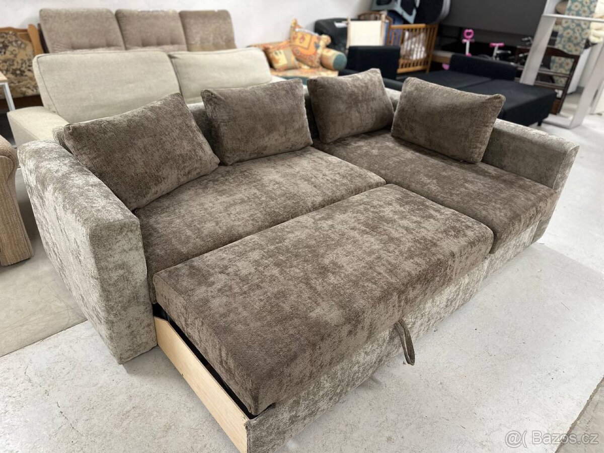 Rohová rozkládací sedačka 237×150 - 7