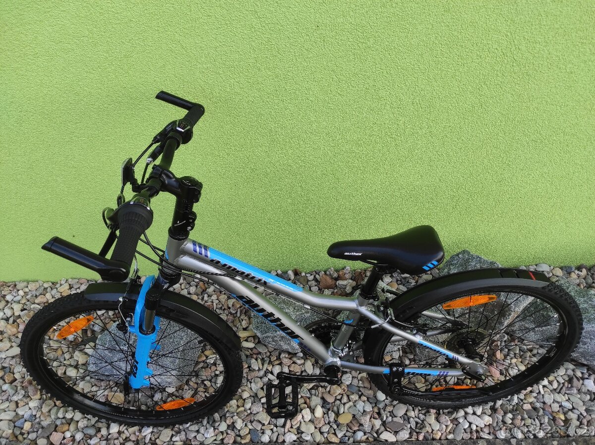 Značkové dětské kolo Author 24" (stříbrná/modrá)I# - 7