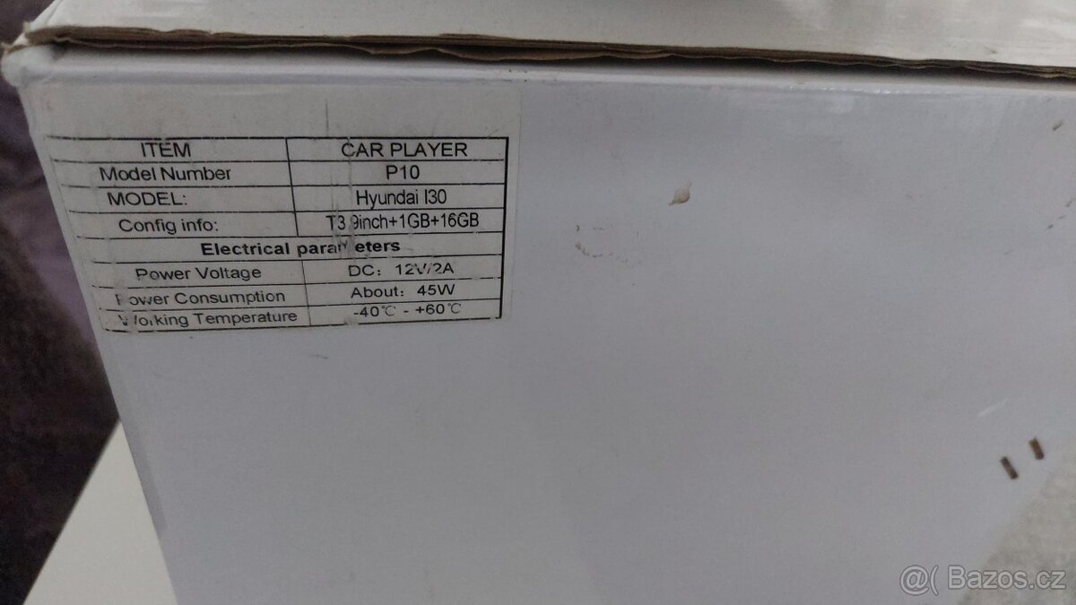 Prodám 2Din Radio Hyundai i30- 1/16GB Android 12 - 7