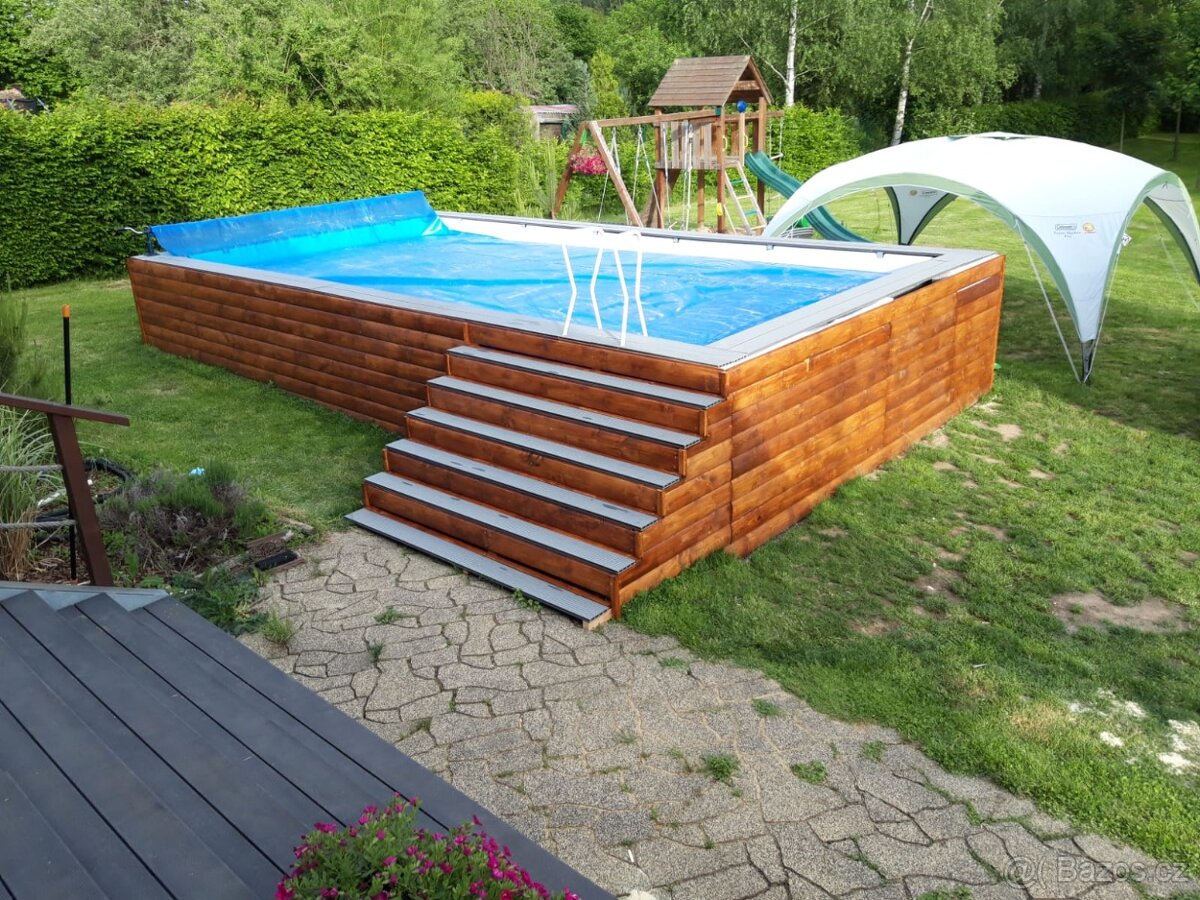 Nadzemní bazén co se na zimu nebalí - 7
