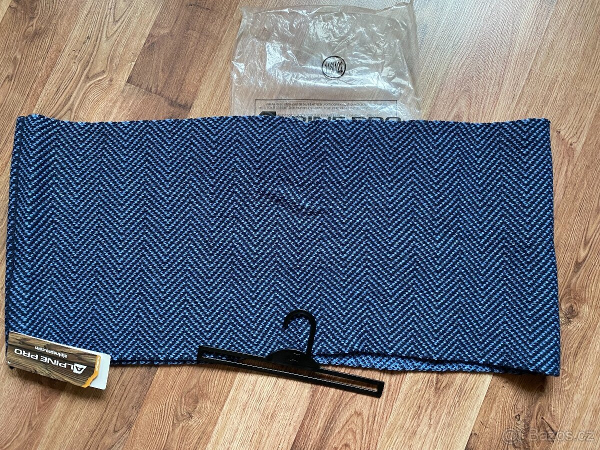 Nová unisex zimní kruhová šála ALPINE PRO - modro-černá - 7