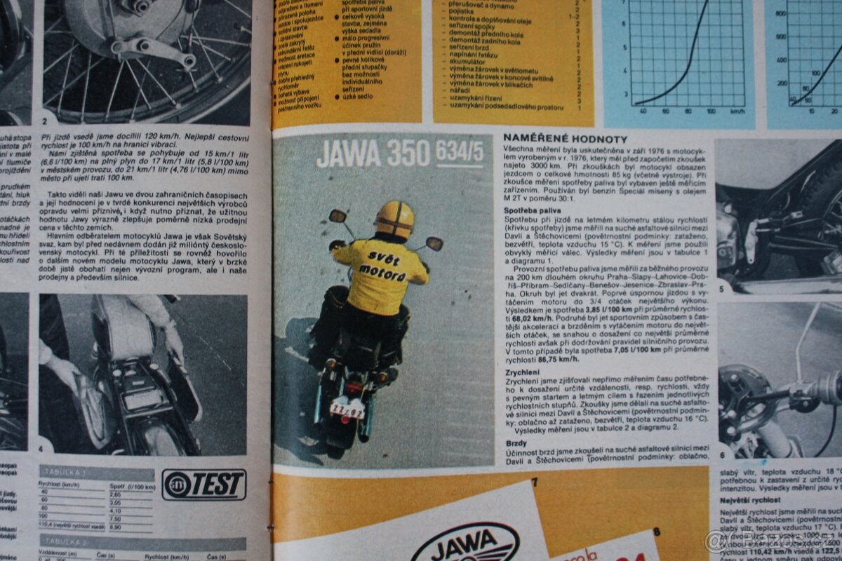 Jawa 350 634/5 - test světa motorů - 7