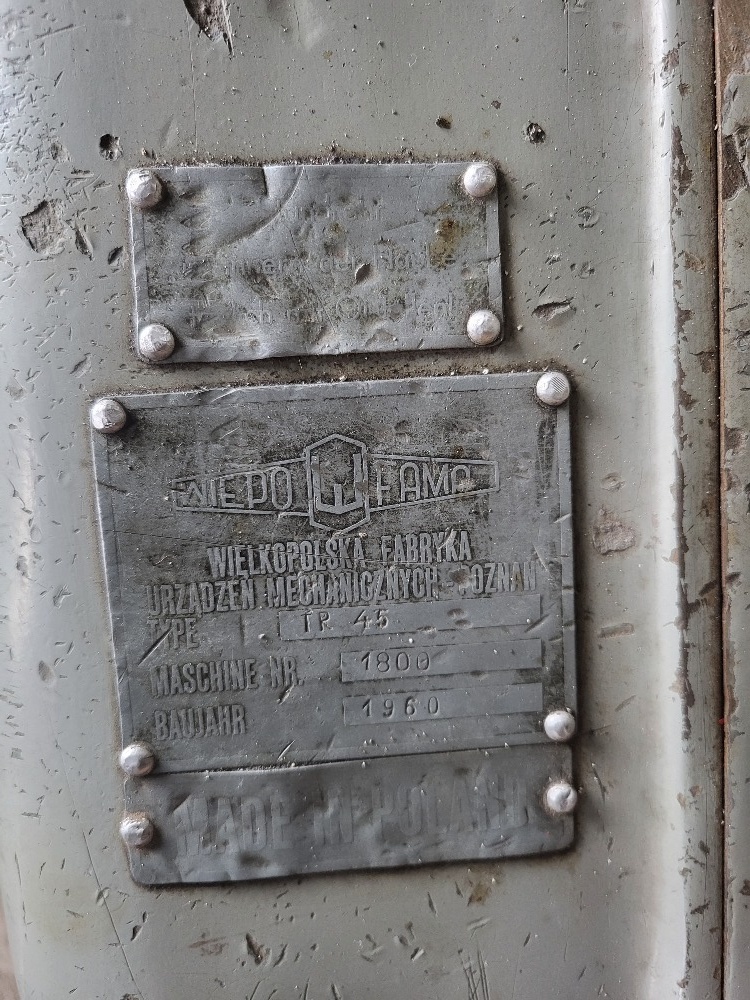 prodám soustruh WIEPOFAMA TR 45 typ TP45, rv: 1960 - 7