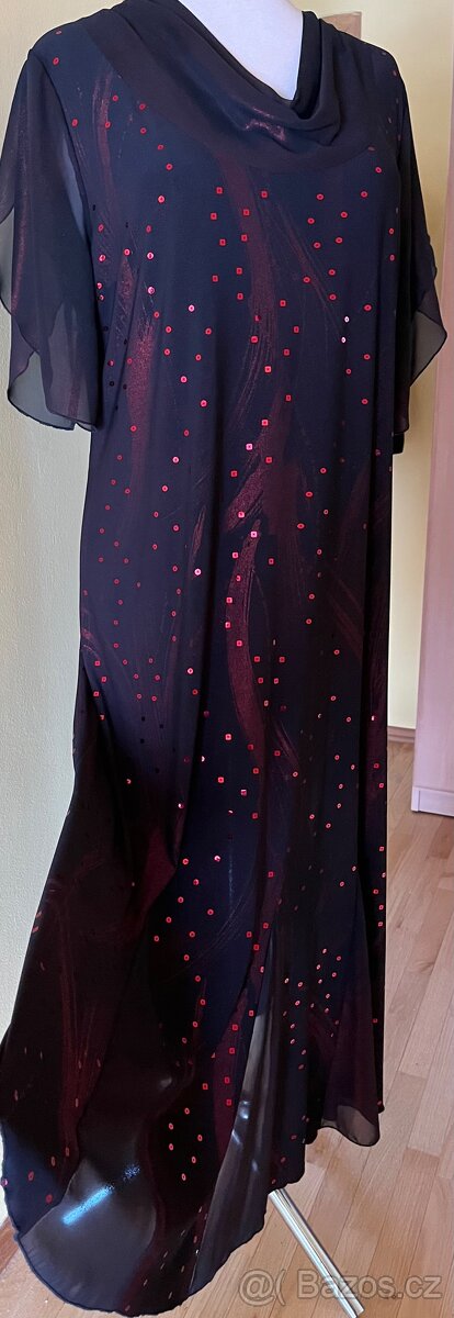 Třpytivé šaty s flitry XXXL - 7
