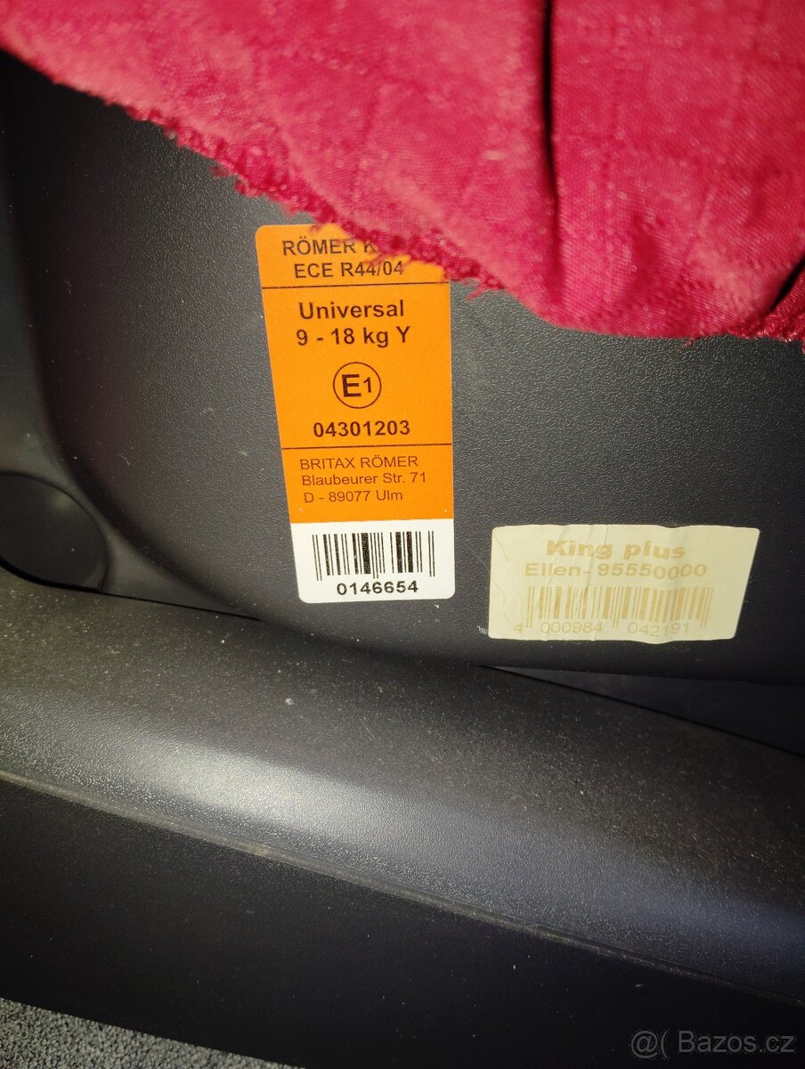 Autosedačka Römer Britax 9-18 kg - ZLEVNĚNO - 7